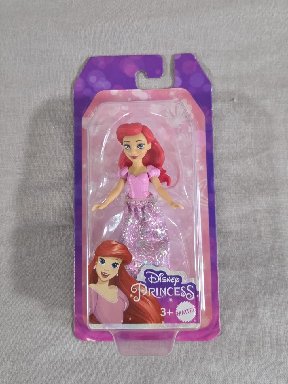 NEW Disney Princess Ariel in Pink Dress Mini Doll Mattel